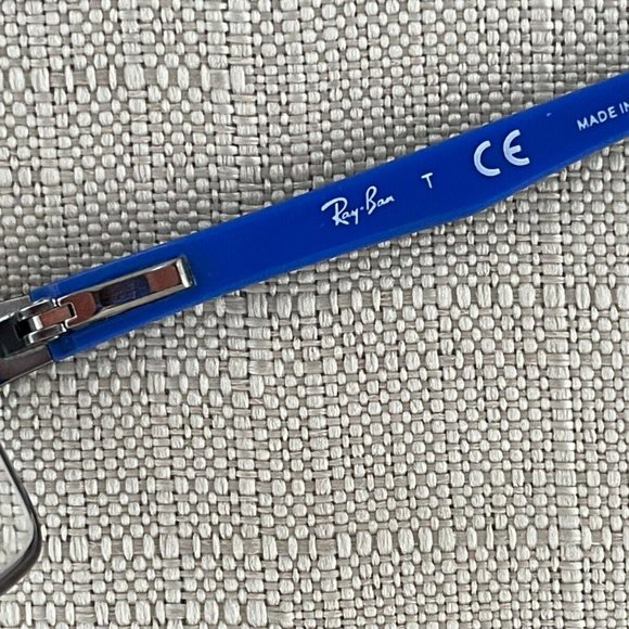 Ray-Ban Youth Eyeglasses Frame Gunmetal/Blue Tone Glass Frame RB1032 45[]15 125 - Picture 10 of 12